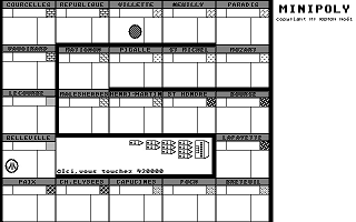 Minipoly atari screenshot